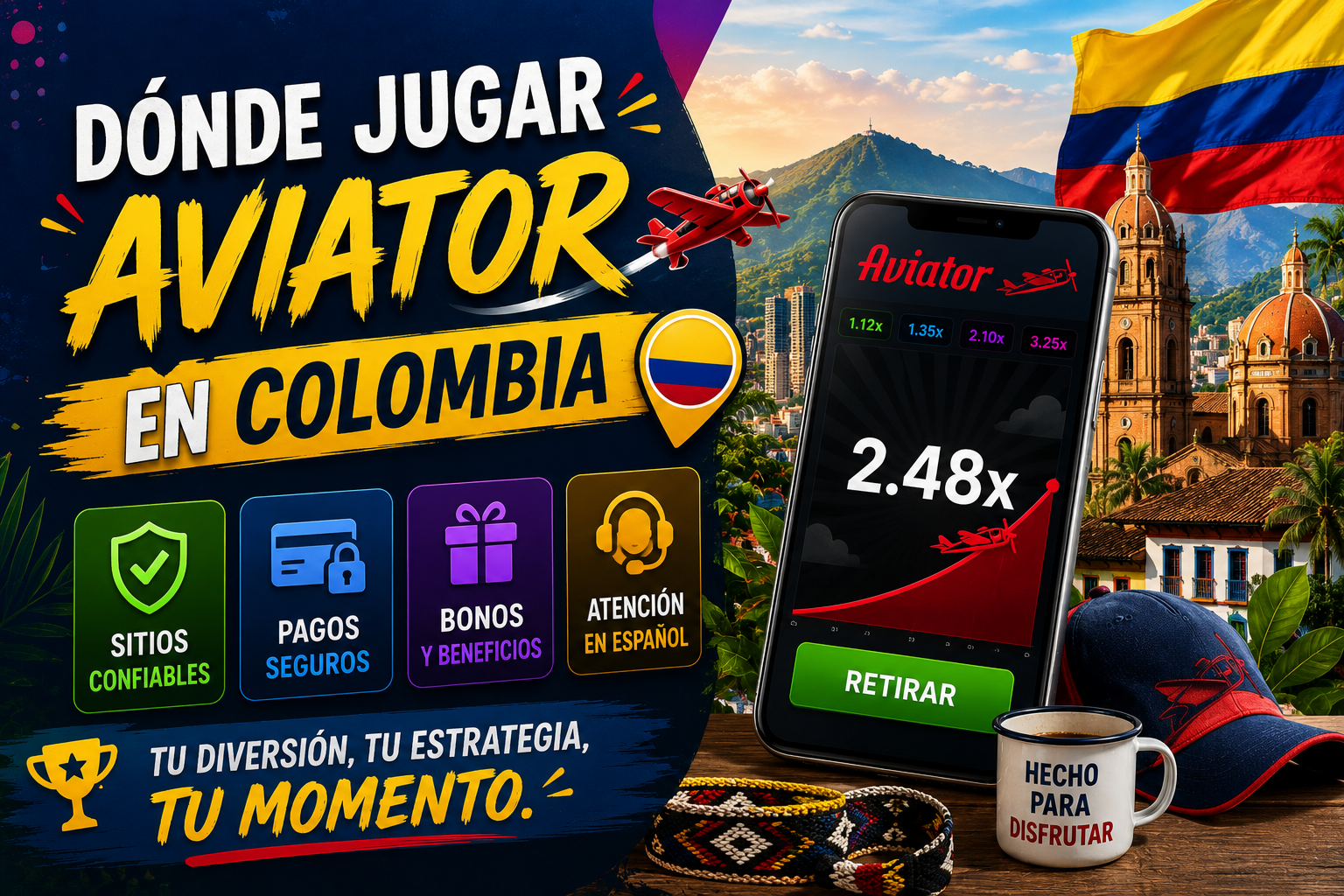 Mejores casinos para jugar Aviator en Colombia