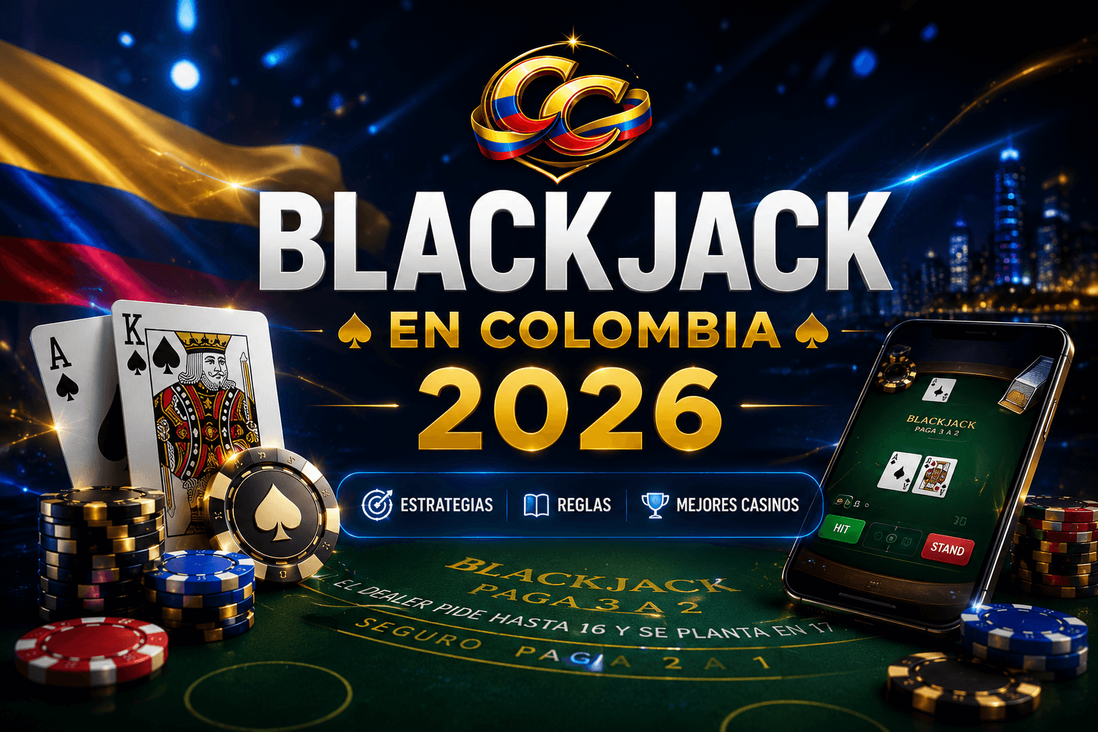 Estrategias de blackjack para casinos online de Colombia