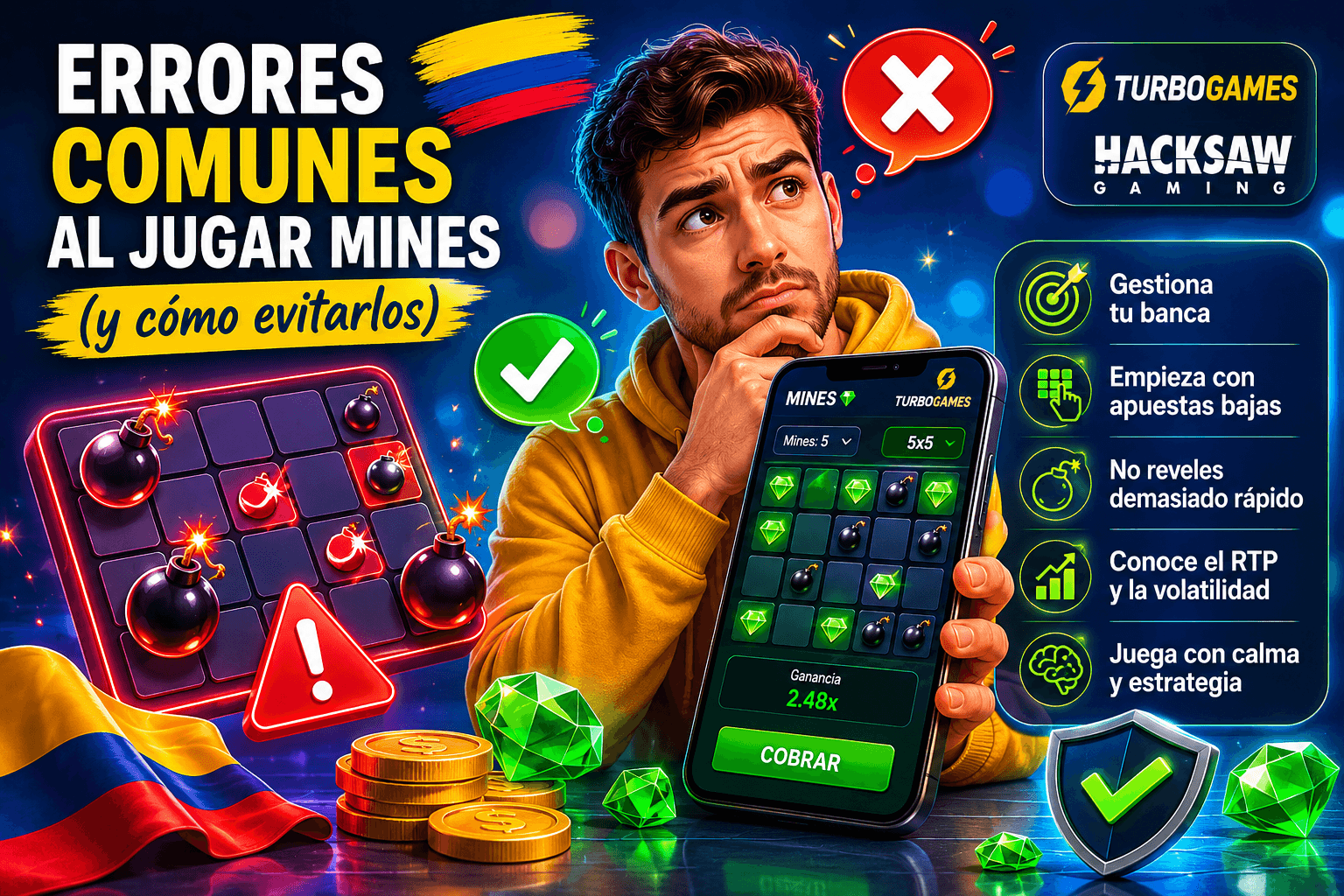 9 errores comunes al jugar Mines en Colombia – guía para evitarlos