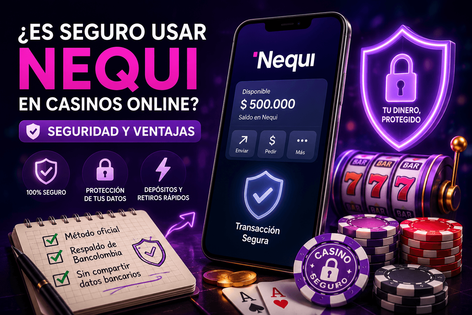Seguridad de Nequi en casinos online de Colombia - riesgos y protección