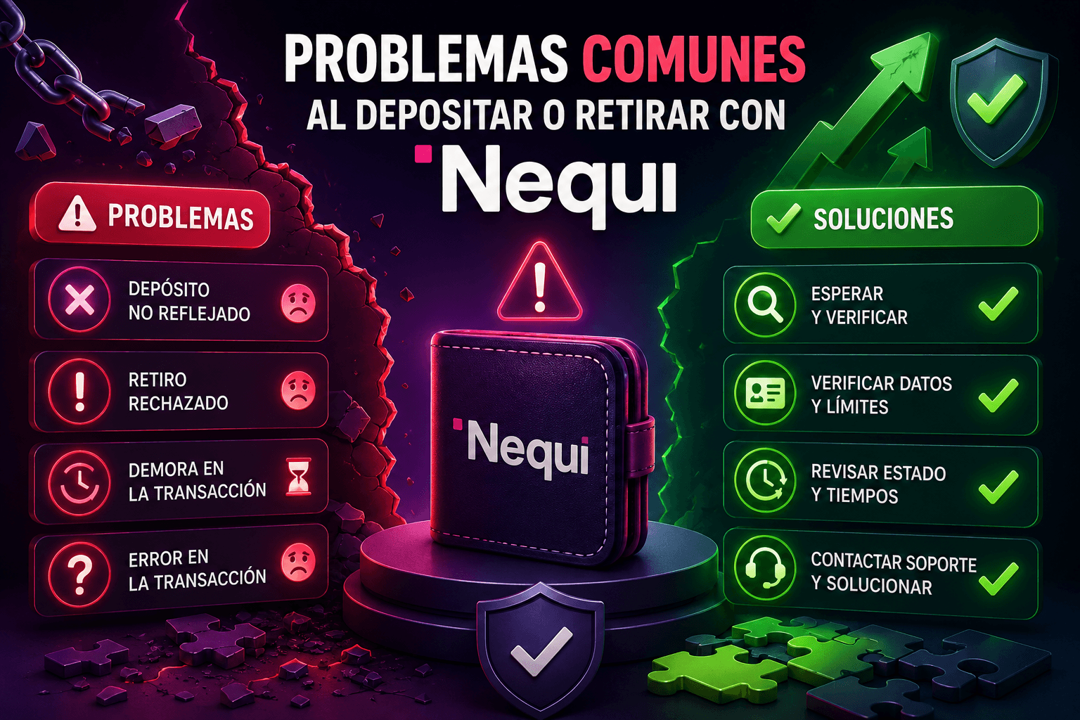 Soluciones a problemas comunes al usar Nequi en casinos online de Colombia